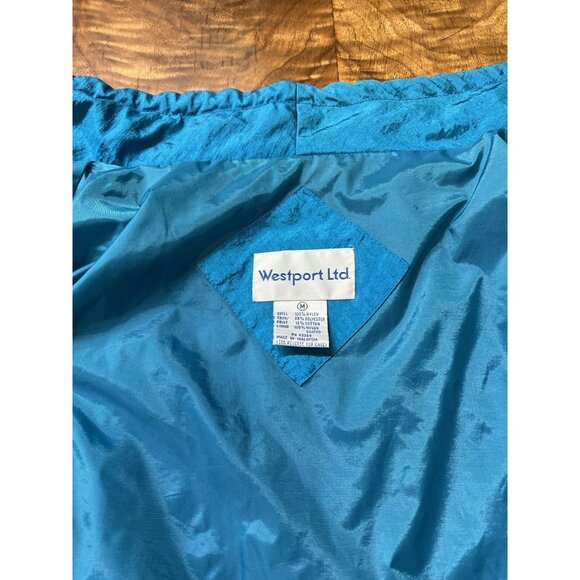 Vtg 80s 90s Women’s Med (lg) Purple Aztec Westport Jacket Colorful Windbreaker - Picture 10 of 13